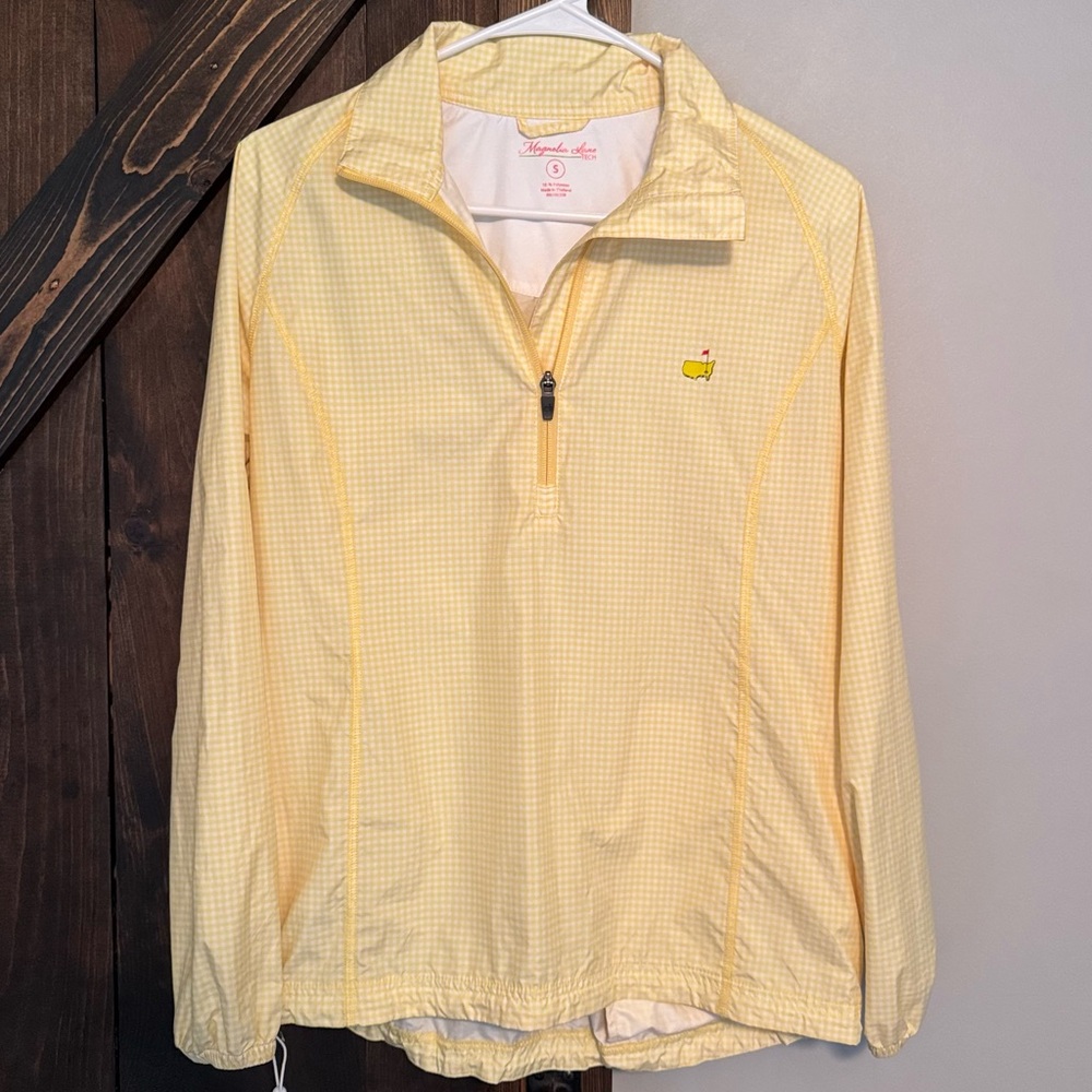 Masters Yellow Checkered lightweight Pullover